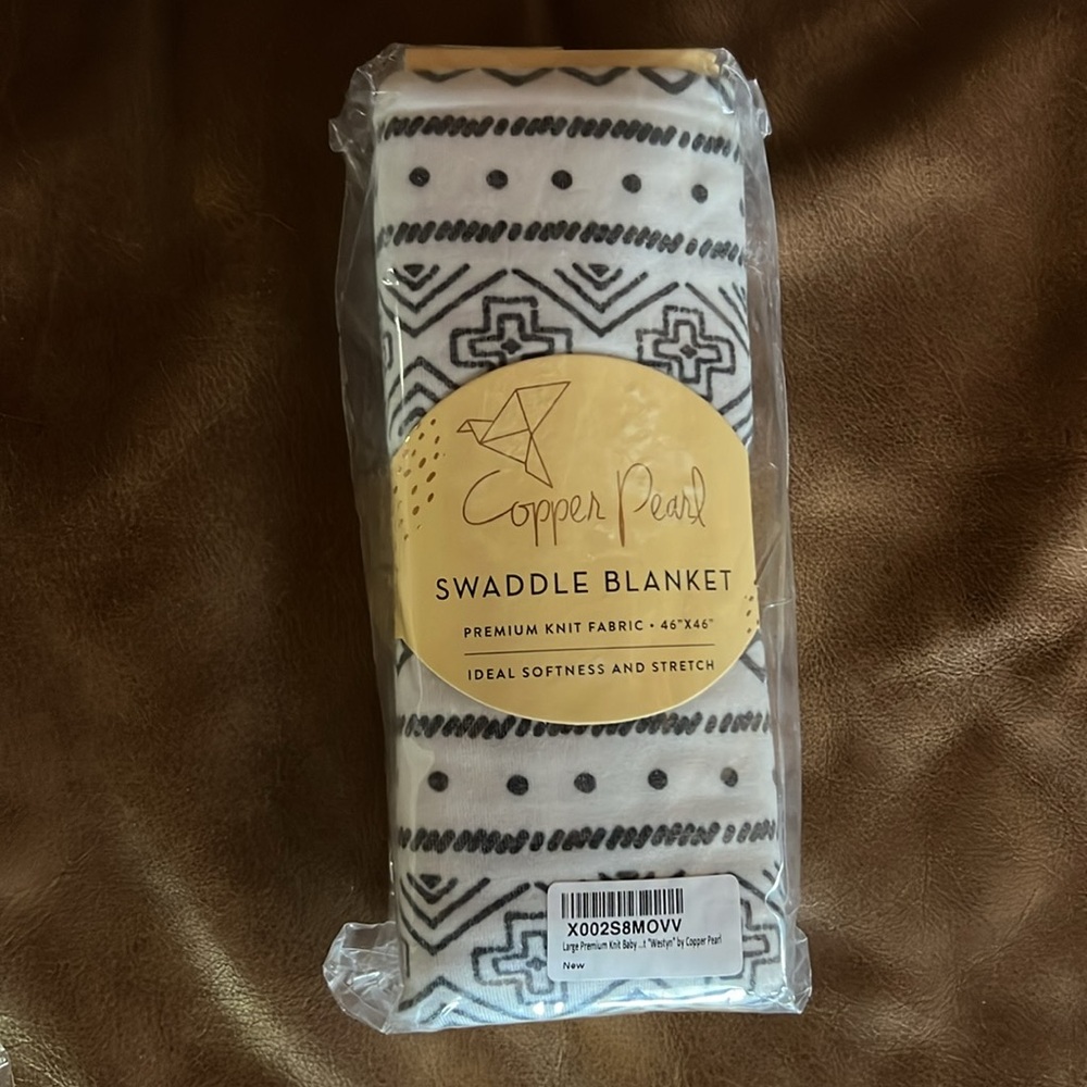 NEW Copper Pearl Premium Knit Baby Swaddle Blanket“Westyn”